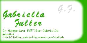 gabriella fuller business card